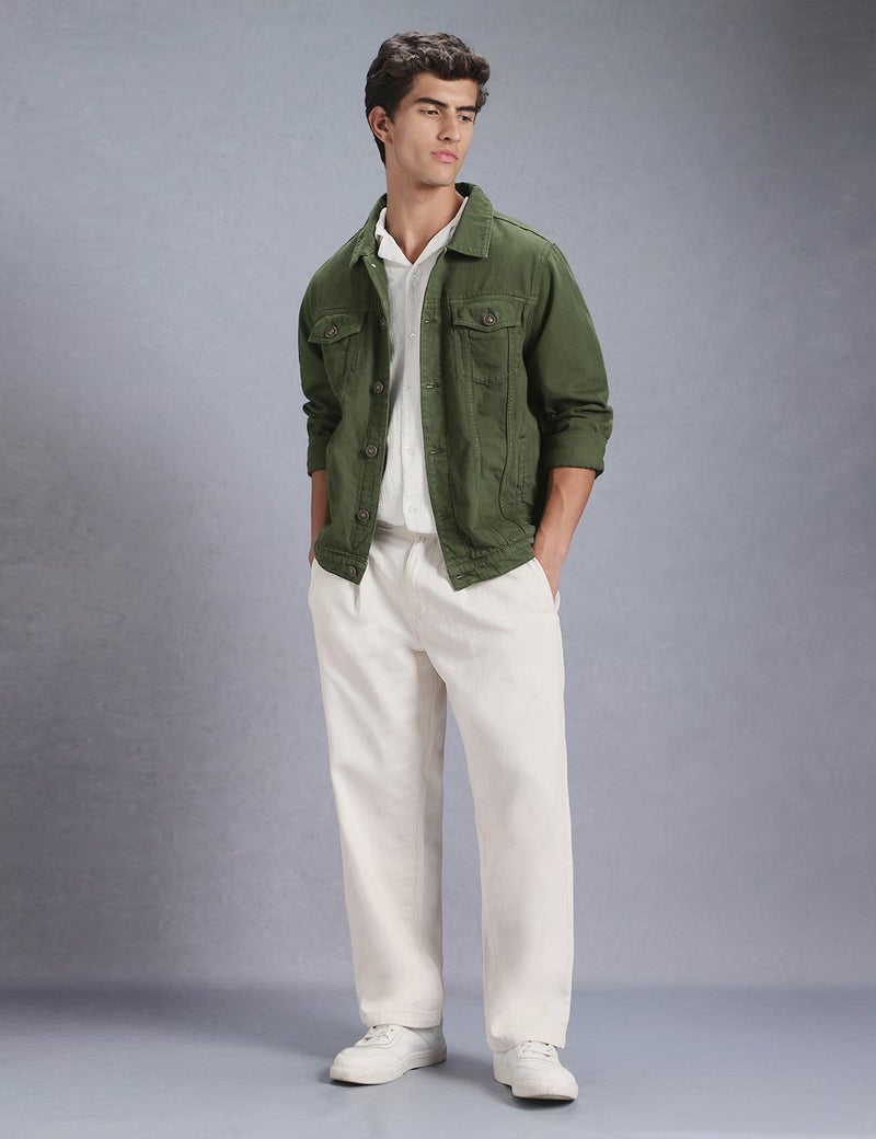 inkd Men's Overdyed Trucker Denim Jacket - Jacket for Men | 100% Cotton | Double Flap Pocket | Regular Fit | Full Sleeve Jacket - Image 2